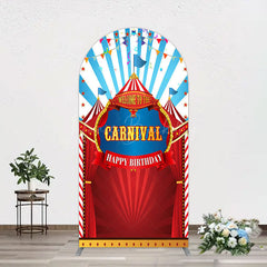 Lofaris Carnival Circus Stage Happy Birthday Arch Backdrop