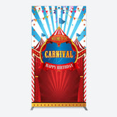 Lofaris Carnival Circus Stage Happy Birthday Rectangle Backdrop