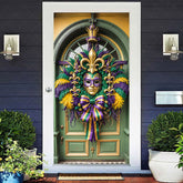 Lofaris Carnival Mardi Gras Clown Mask Party Door Cover