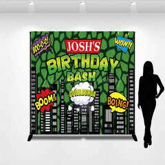 Lofaris Cartoon Modern Building Custom Birthday Backdrop