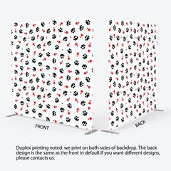 Lofaris Cartoon Paw In Birthday Square Tension Backdrop