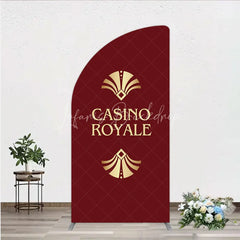 Lofaris Casino Royale Inspired Half Moon Arch Backdrop James Bond 007 Themed Party Decor Art Deco Adult Birthday
