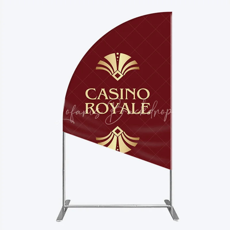 Lofaris Casino Royale Inspired Half Moon Arch Backdrop James Bond 007 Themed Party Decor Art Deco Adult Birthday