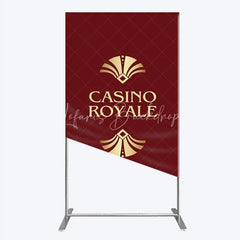 Lofaris Casino Royale Inspired Rectangle Backdrop James Bond 007 Themed Party Decor Art Deco Adult Birthday