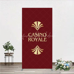 Lofaris Casino Royale Inspired Rectangle Backdrop James Bond 007 Themed Party Decor Art Deco Adult Birthday