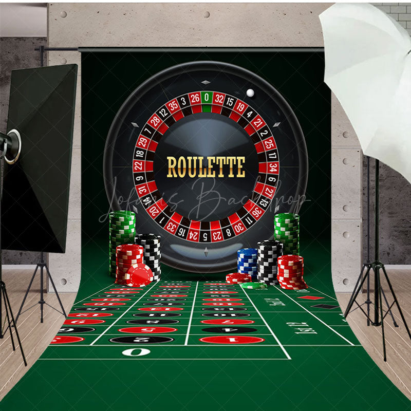 Lofaris Casino Table Game Theme Photography Sweep Backdrop
