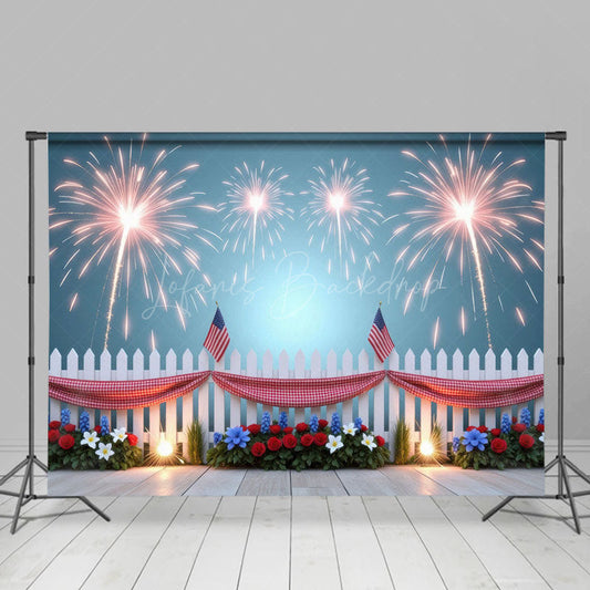 Lofaris Celebrate American Independence Day Photo Backdrop