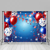 Lofaris Celebrate Holiday With USA Flag Balloons Backdrop