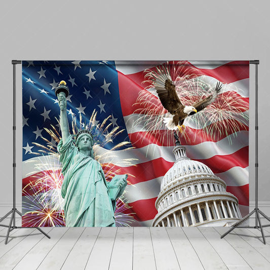 Lofaris Celebrating Independence Day Eagle Photo Backdrop