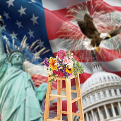 Lofaris Celebrating Independence Day Eagle Photo Backdrop