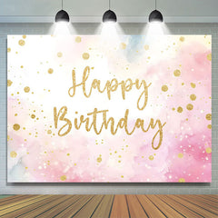 Lofaris Celebratory Watercolor Sky Golden Birthday Backdrop