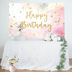 Lofaris Celebratory Watercolor Sky Golden Birthday Backdrop