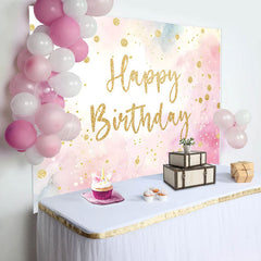 Lofaris Celebratory Watercolor Sky Golden Birthday Backdrop