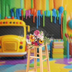 Lofaris Chalkboard Back To School Backdrop For Photography