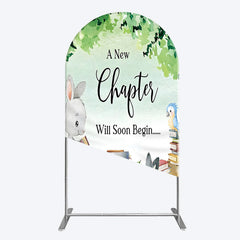 Lofaris Chapter Begin Bunny Books Baby Shower Arch Backdrop