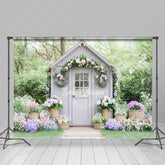 Lofaris Charming Gray Cottage Arrangements Serene Backdrop