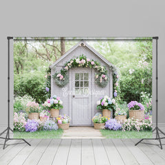 Lofaris Charming Gray Cottage Arrangements Serene Backdrop