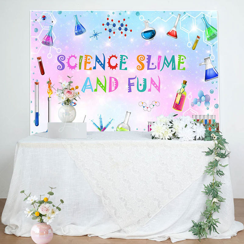 Lofaris Chemical Reagents Science Slime And Fun Backdrop