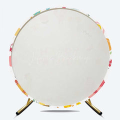 Lofaris Chick Sunshine Cartoon Birthday Round Backdrop