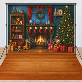 Lofaris Christmas Decor Sweet House Wood Combo Set Backdrop