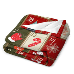 Lofaris Christmas Game Card Red Green Cute Custom Blanket