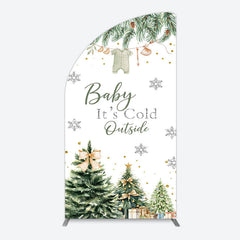 Lofaris Christmas Its Cold Outside Baby Shower Arch Backdrop