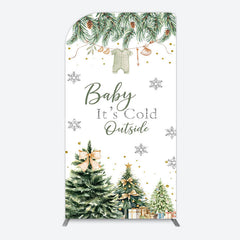 Lofaris Christmas Its Cold Outside Baby Shower Arch Backdrop