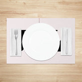 Lofaris Christmas Joy Set of 4 Placemats Red Buffalo Plaid Ornament Modern Farmhouse Holiday Table Mats