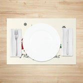 Lofaris Christmas Tree Set of 4 Placemats Leopard Plaid Trees Merry Farmhouse Table Mats Decor