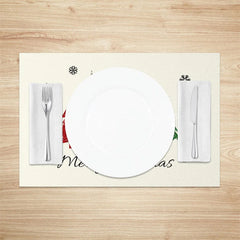 Lofaris Christmas Tree Set of 4 Placemats Leopard Plaid Trees Merry Farmhouse Table Mats Decor