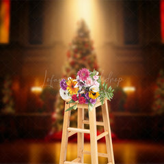 Lofaris Christmas Vibe Decoration Church Holiday Backdrop