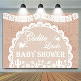 Lofaris Cielito Lindo Dove Mexico Theme Baby Shower Backdrop