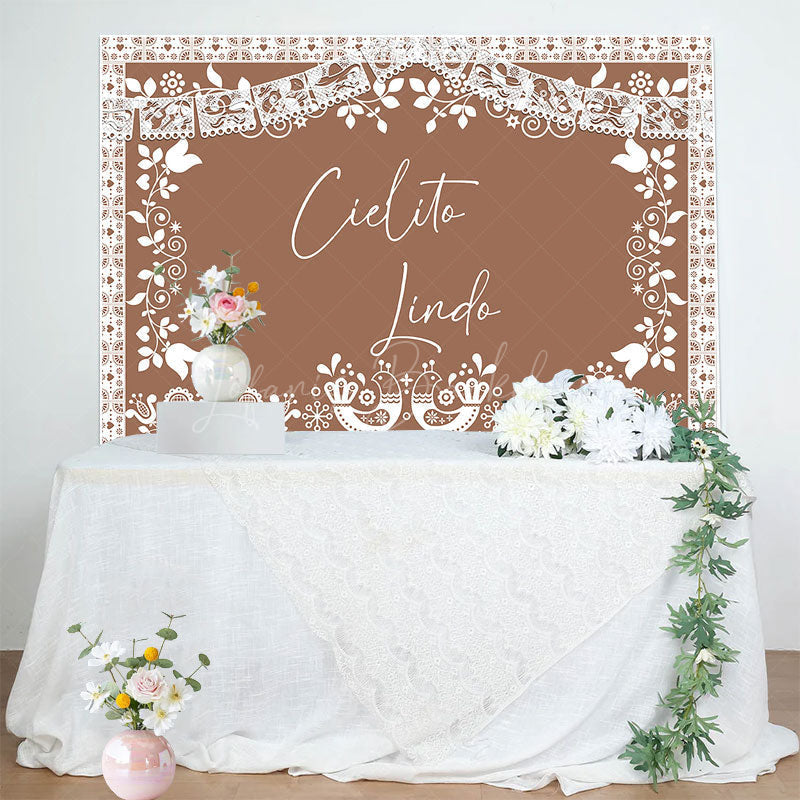 Lofaris Cielito Lindo Mexico Boho Birthday Party Backdrop