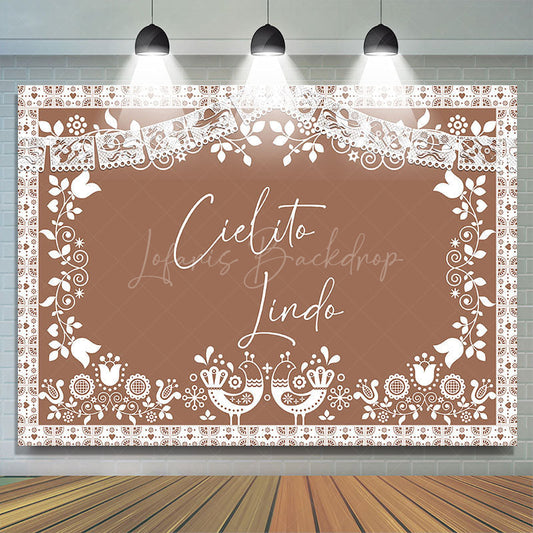 Lofaris Cielito Lindo Mexico Boho Birthday Party Backdrop