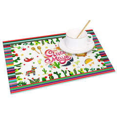 Lofaris Cinco De Mayo Mexican Colorful Set of 4 Placemats