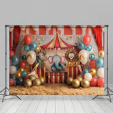 Lofaris Circus Balloon Star Cake Smash Photography Backdrop