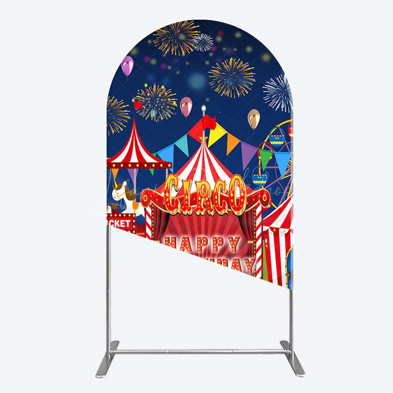 Lofaris Circus Nights Sweet Birthday Party Arch Backdrop