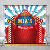 Lofaris Circus Stage Cartoon Custom Birthday Backdrop For Kid