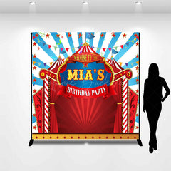 Lofaris Circus Stage Cartoon Custom Birthday Backdrop For Kid
