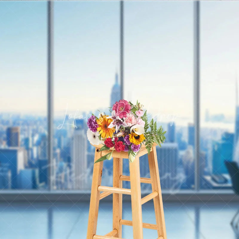 Lofaris City Skyline Architecture Backdrop Office Window View Skyscraper Background Corporate Business Photography