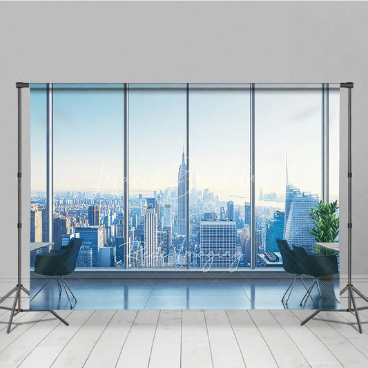 Lofaris City Skyline Architecture Backdrop Office Window View Skyscraper Background Corporate Business Photography