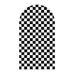 Lofaris Classic Checkered Pattern Arch Backdrop Crisp Grid Patterns With Clean Lines Elegant Party Decorations