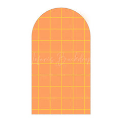 Lofaris Classic Checkered Pattern Arch Backdrop Crisp Grid Patterns With Clean Lines Elegant Party Decorations