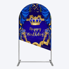 Lofaris Classic Crown Scepter Tassel Birthday Arch Backdrop