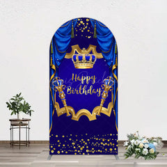 Lofaris Classic Crown Scepter Tassel Birthday Arch Backdrop