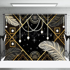 Lofaris Classic Gatsby Theme Pearl Lines Elegant Backdrop