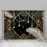 Lofaris Classic Gatsby Theme Pearl Lines Elegant Backdrop