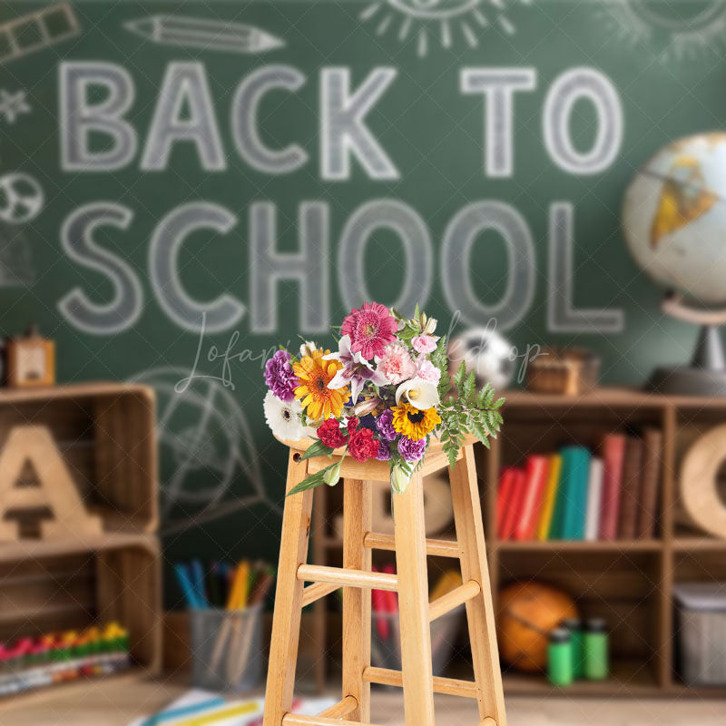 Lofaris Classroom Storage Cabinet Back To School Backdrop
