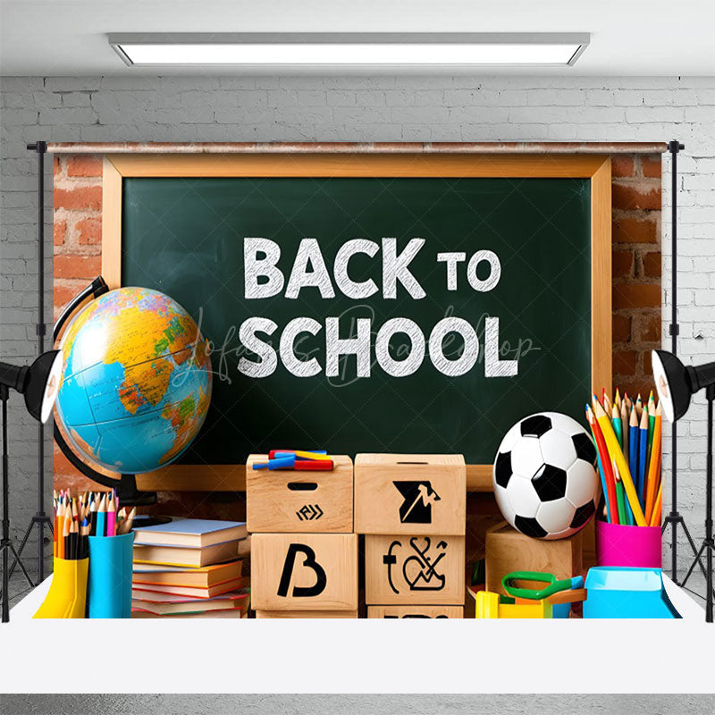 Lofaris Clean Classroom Podium Back To School Photo Backdrop
