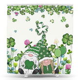 Lofaris Clover Gnome Couple St Patricks Day Shower Curtain